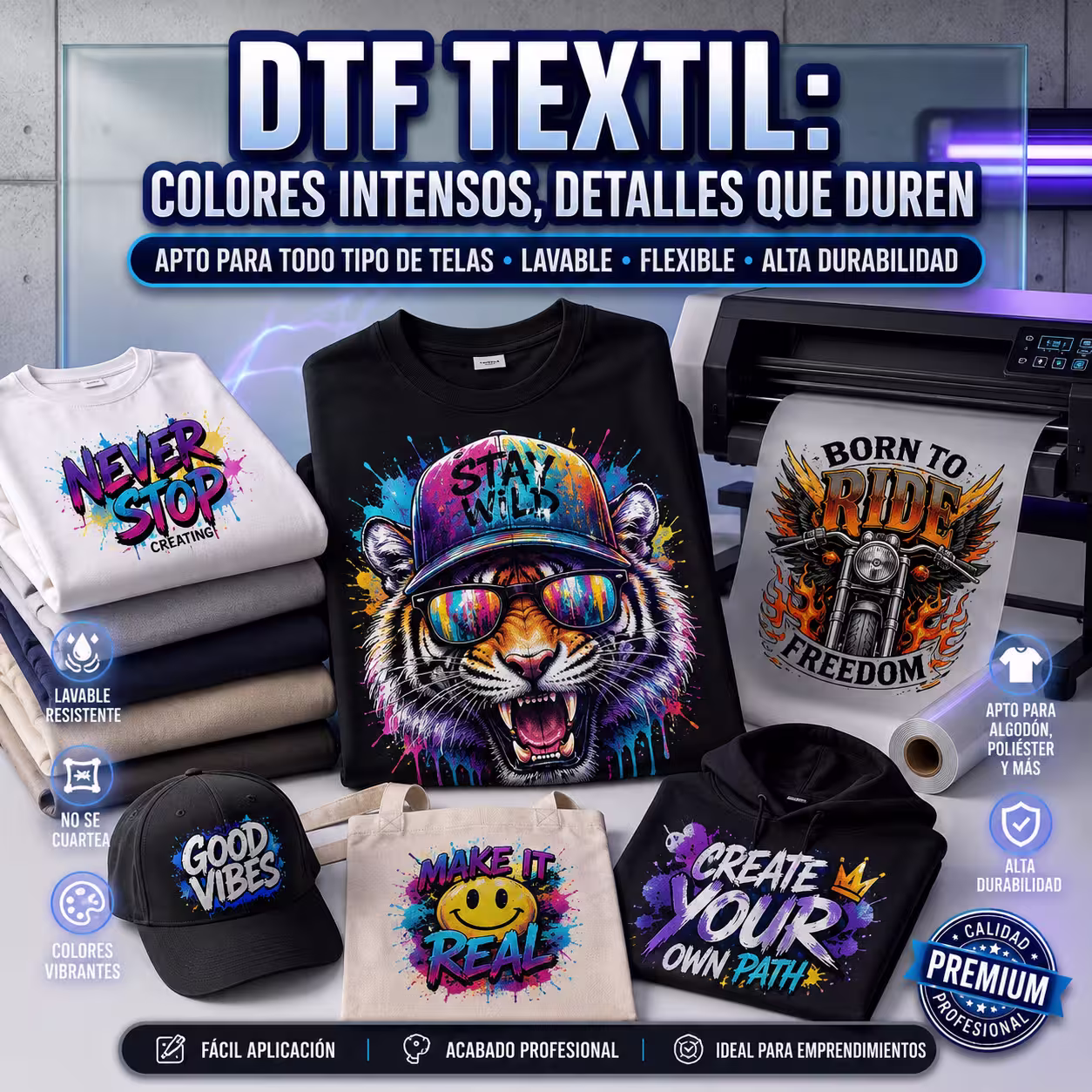 Diseños DTF TEXTIL Calidad Premium CreativaVista Diseños Exclusivos