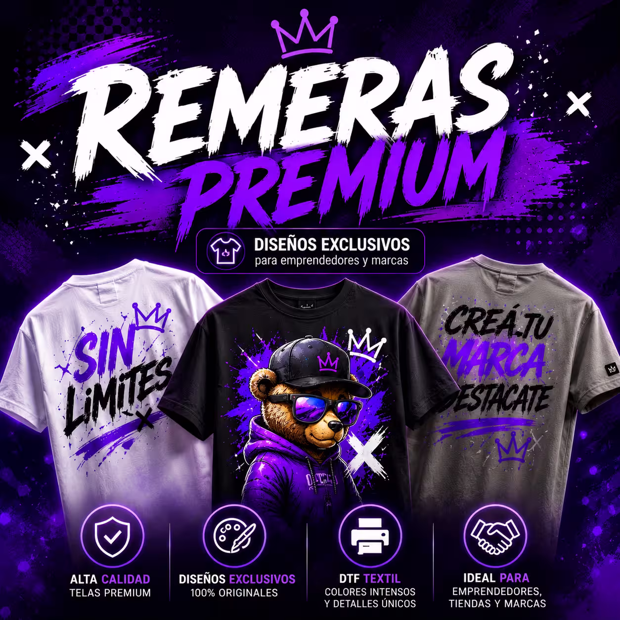 Hacemos tus sueños realidad! Remeras y productos personalizados con diseños propios